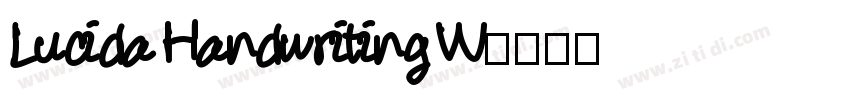 Lucida Handwriting W字体转换